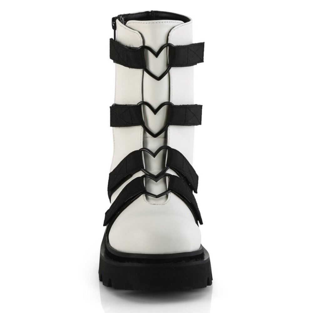 Gothic Heart Platform Ankle Boots